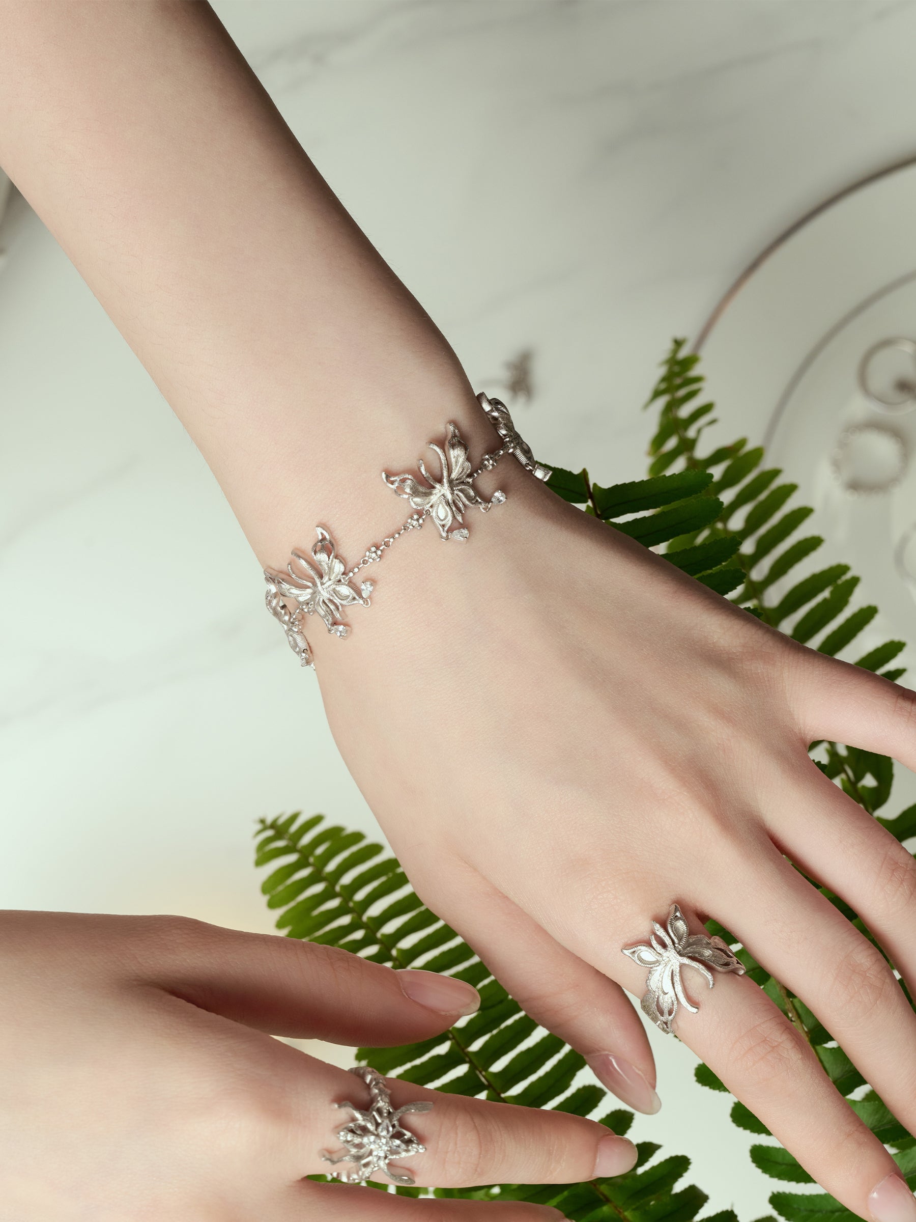 925 Sterling Silver Butterfly Bracelet