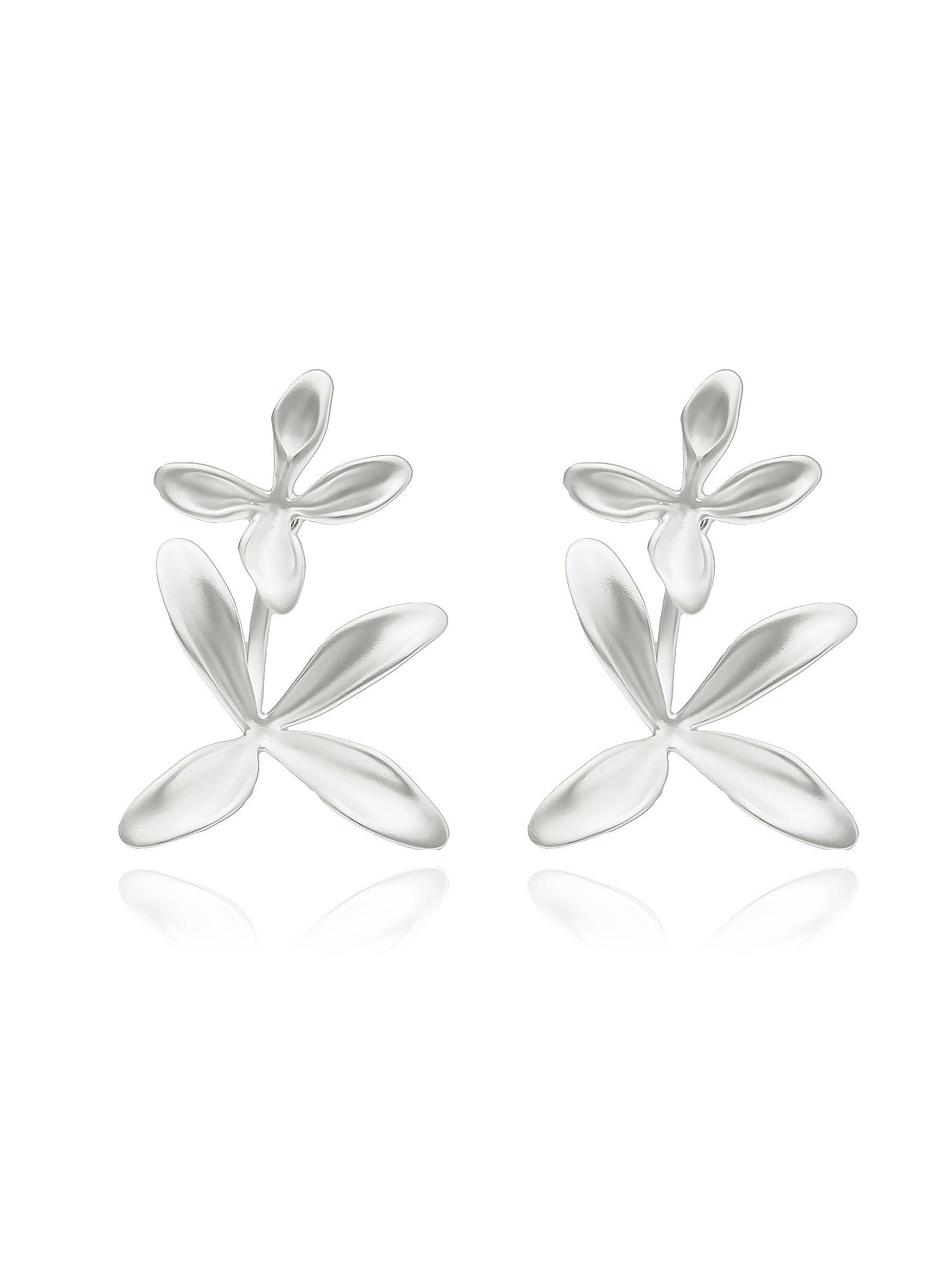 Sterling Silver Convertible Petal Earrings