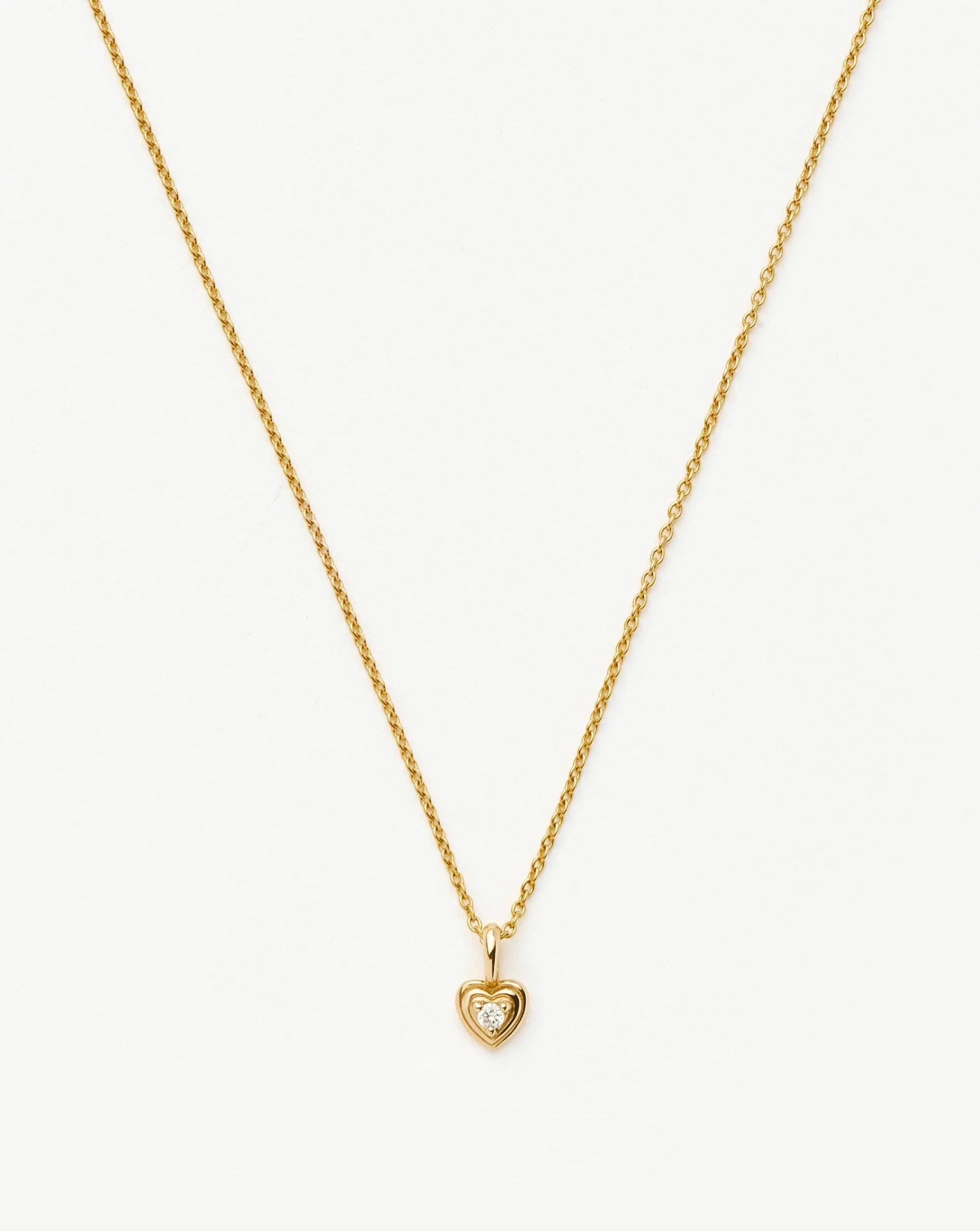 Platinum-Plated Silver Necklace with Zircon Inlay