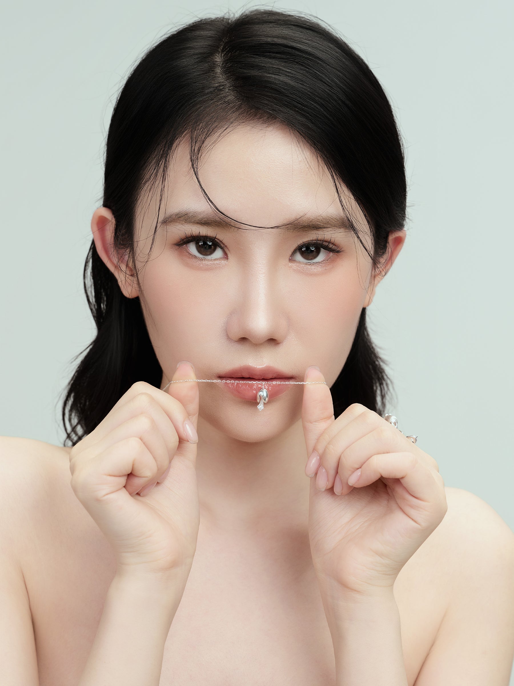 925 Sterling Silver Bud Pendant Necklace