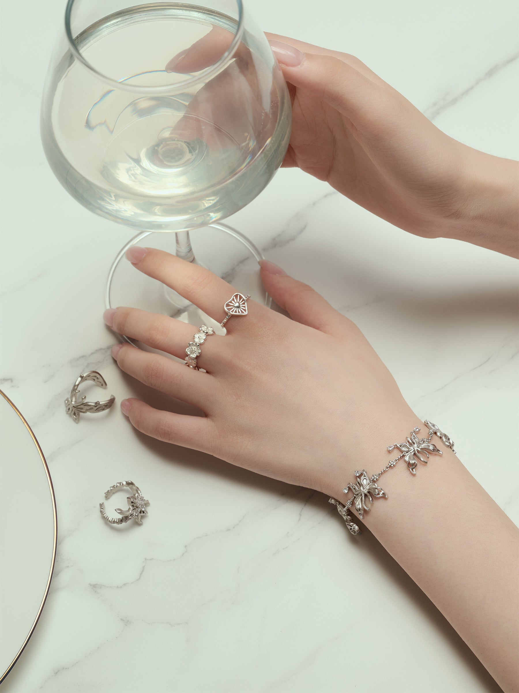 925 Sterling Silver Butterfly Bracelet