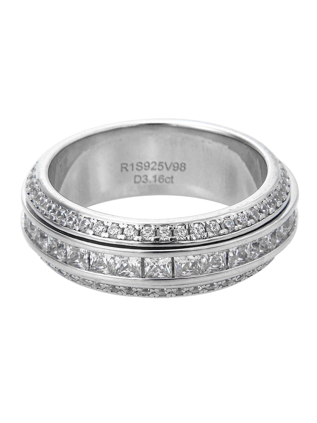 Sterling Silver Cubic Zirconia Eternity Ring