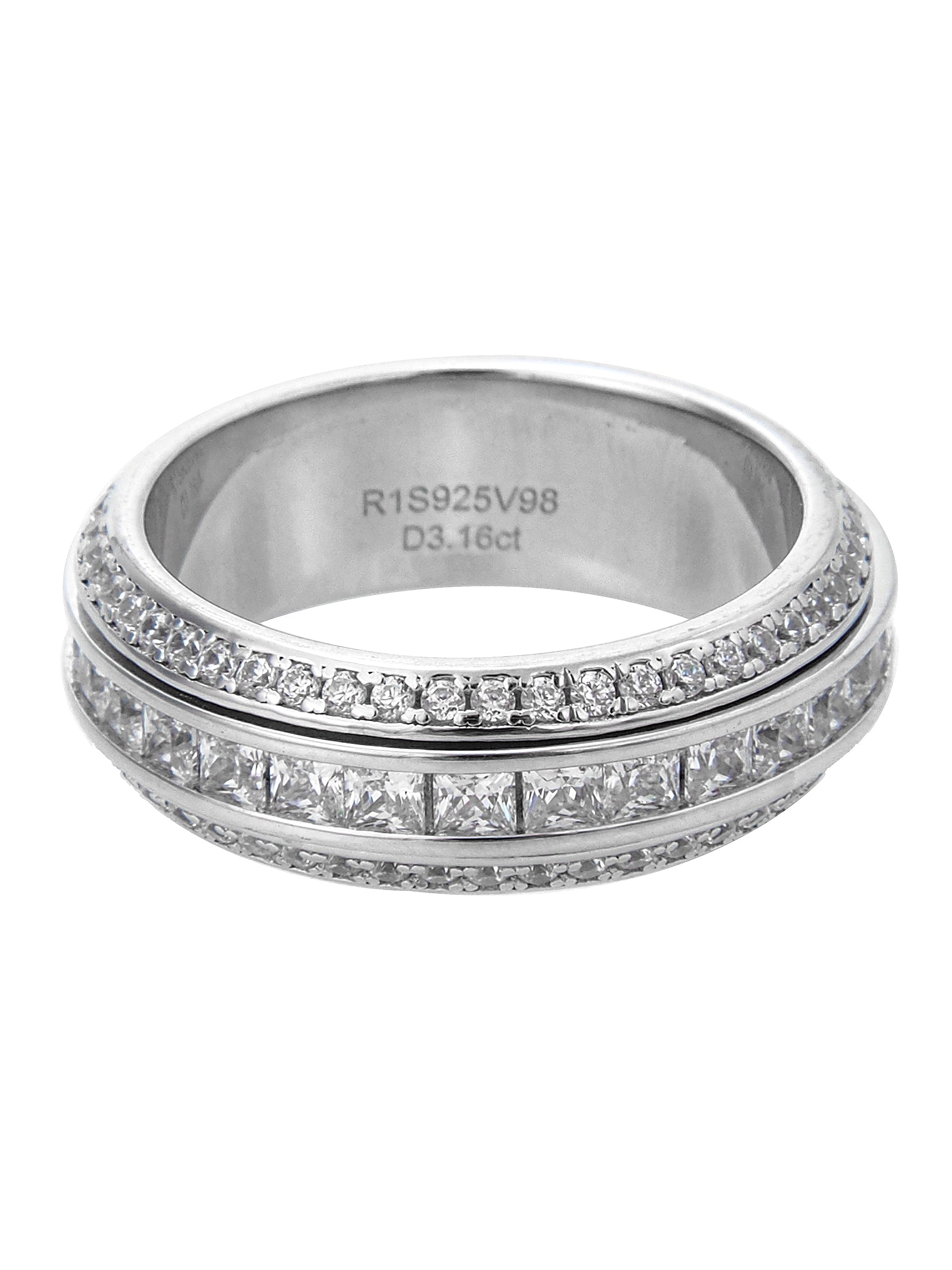 Sterling Silver Cubic Zirconia Eternity Ring