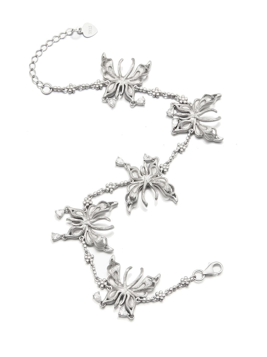 925 Sterling Silver Butterfly Bracelet