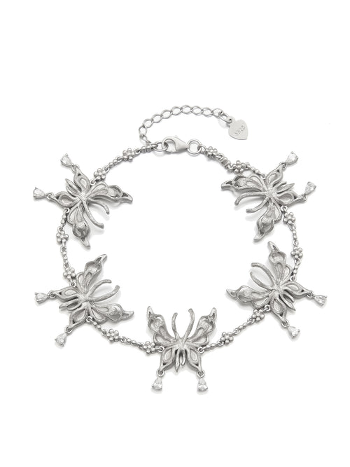 925 Sterling Silver Butterfly Bracelet