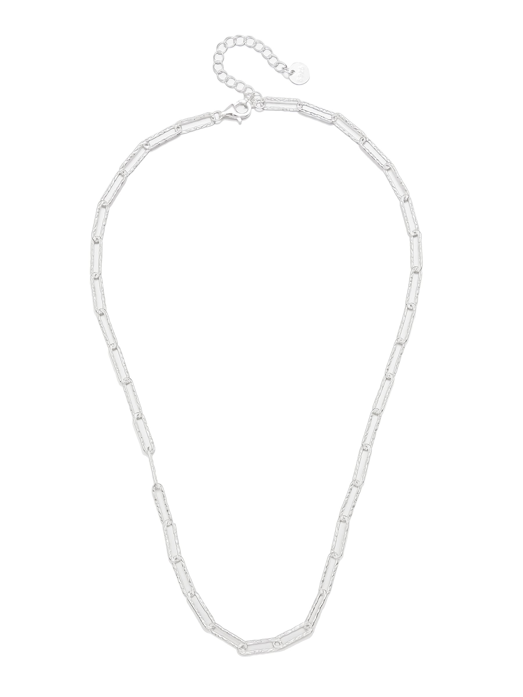 Sterling Silver Paperclip Chain Necklace