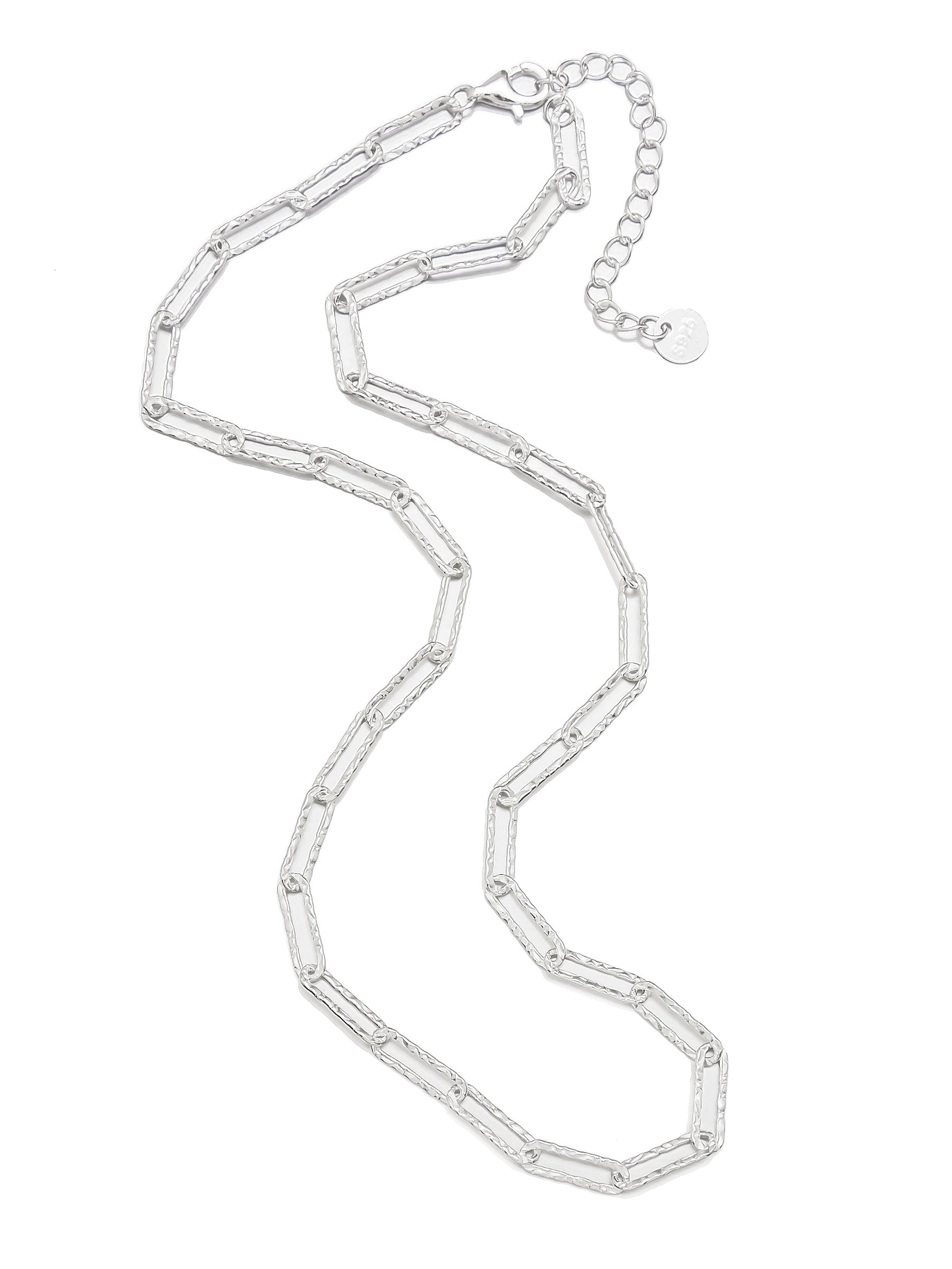 Sterling Silver Paperclip Chain Necklace