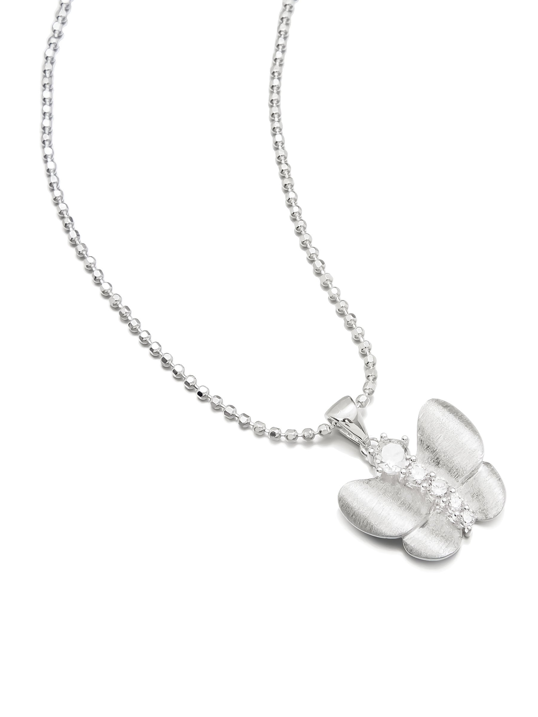 Sterling Silver Butterfly Pendant Necklace