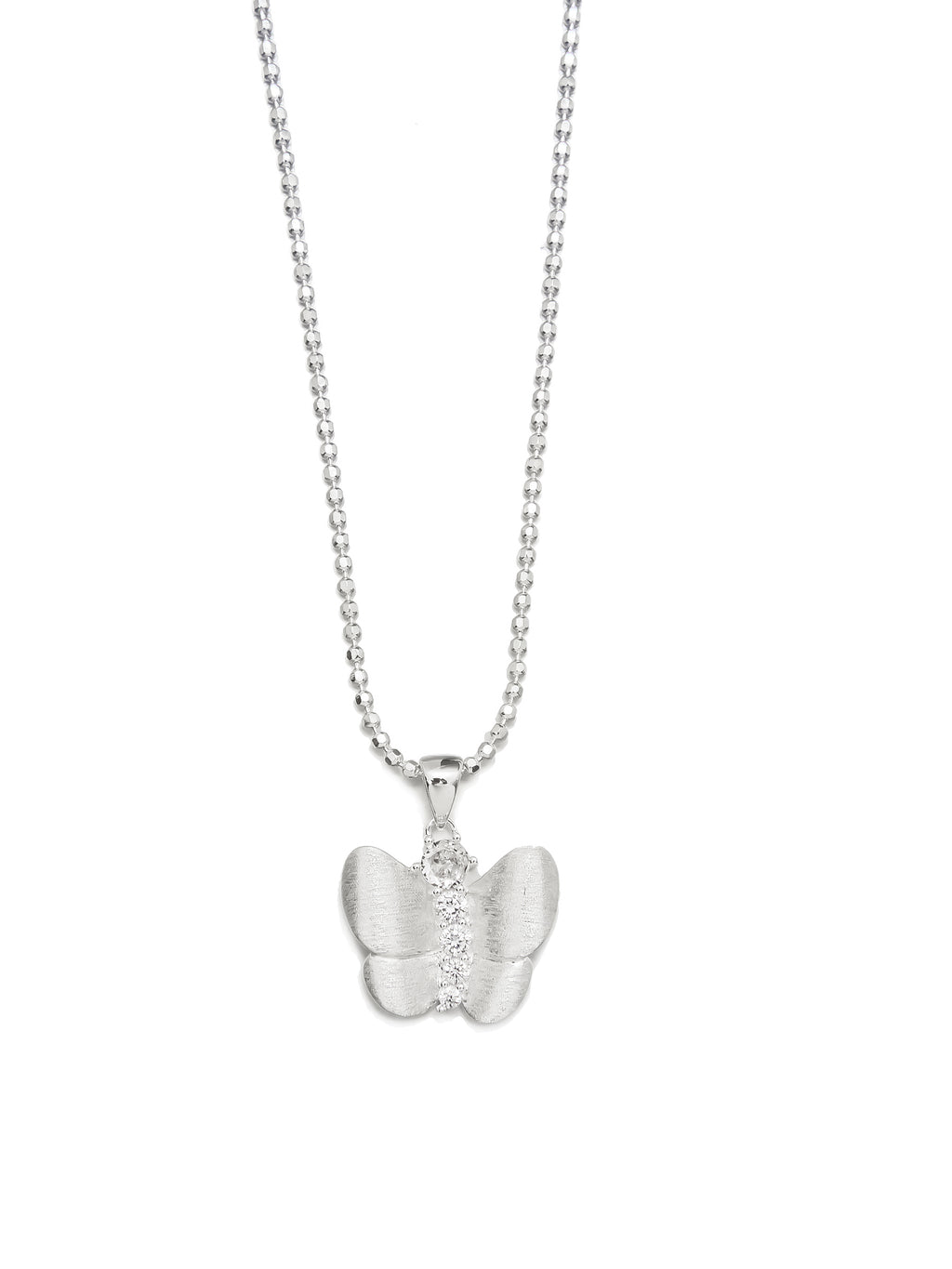 Sterling Silver Butterfly Pendant Necklace