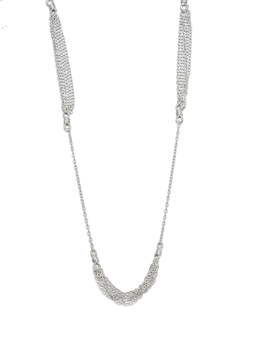 Sterling Silver Layered Chain Necklace