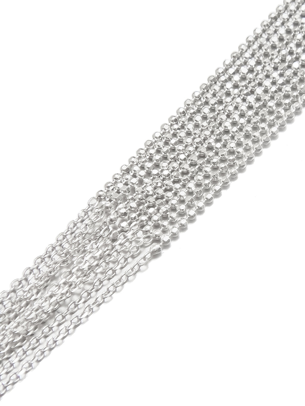 Sterling Silver Multi-Strand Chain Necklace