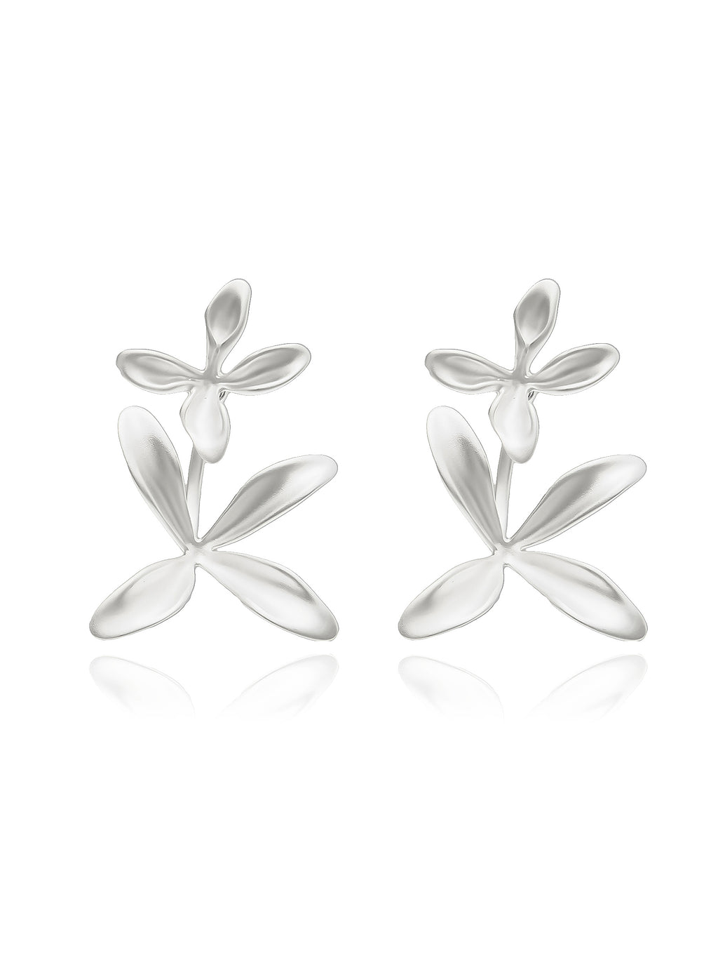 Sterling Silver Convertible Petal Earrings