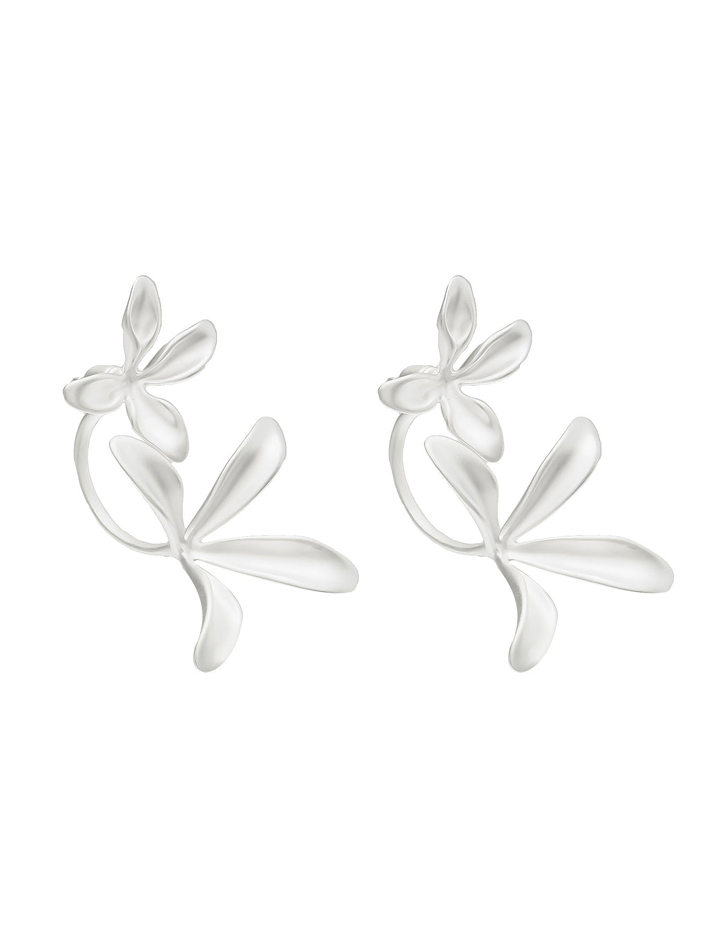 Sterling Silver Convertible Petal Earrings