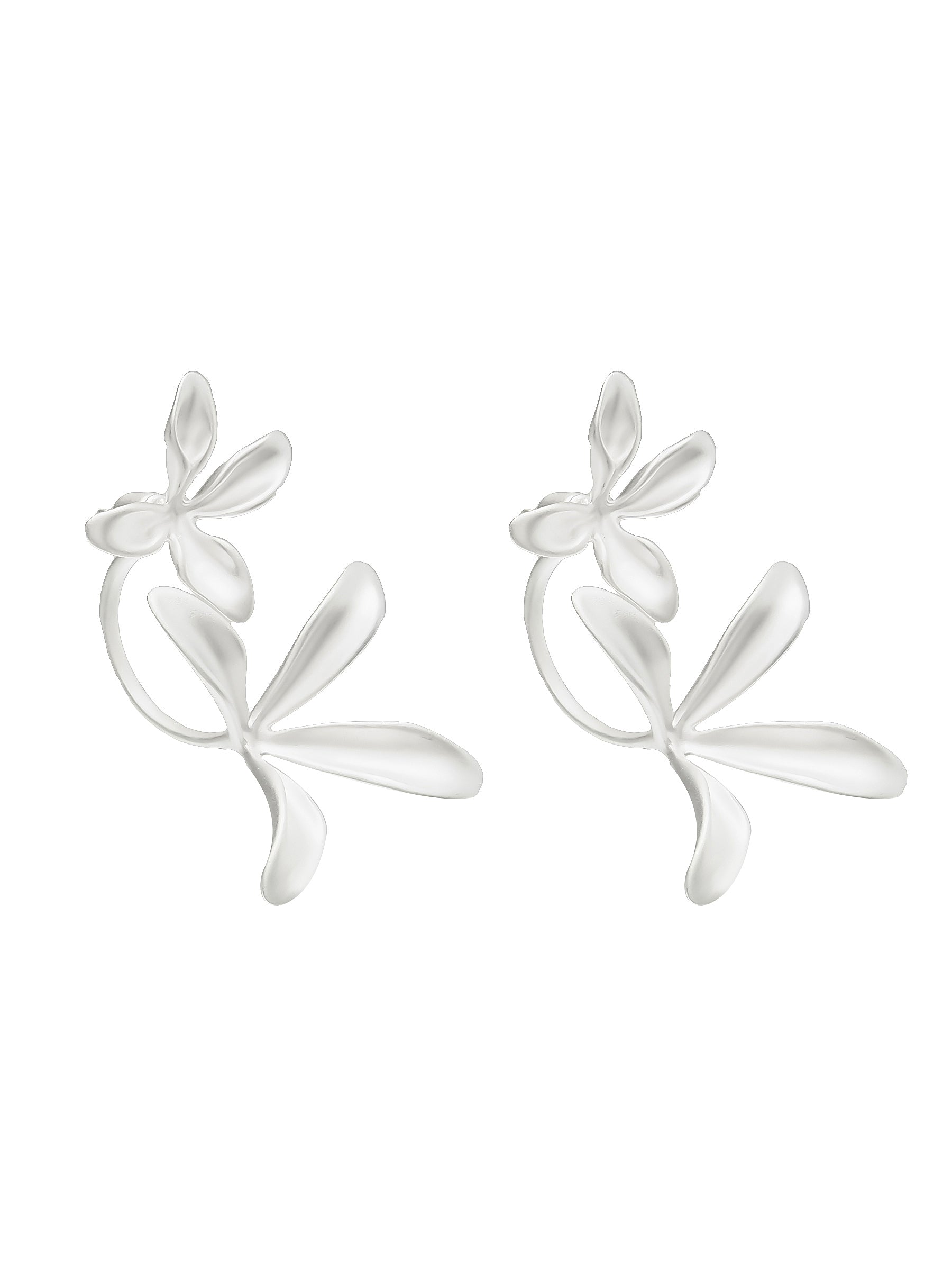 Sterling Silver Convertible Petal Earrings