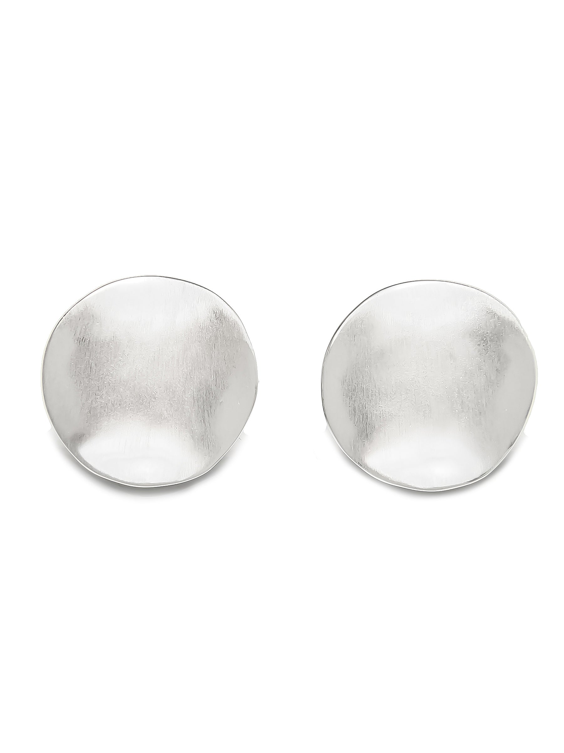 Minimalist Irregular Sterling Silver Stud Earrings