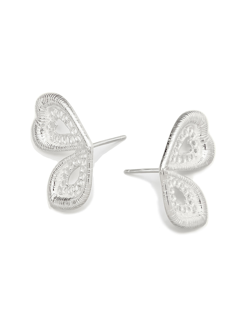 Sterling Silver Filigree Butterfly Earrings