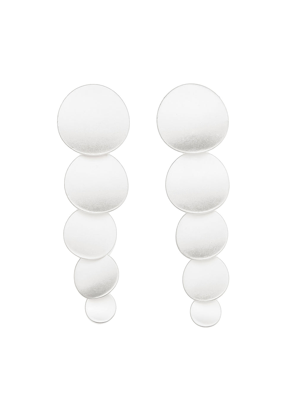 Sterling Silver Layered Disc Earrings