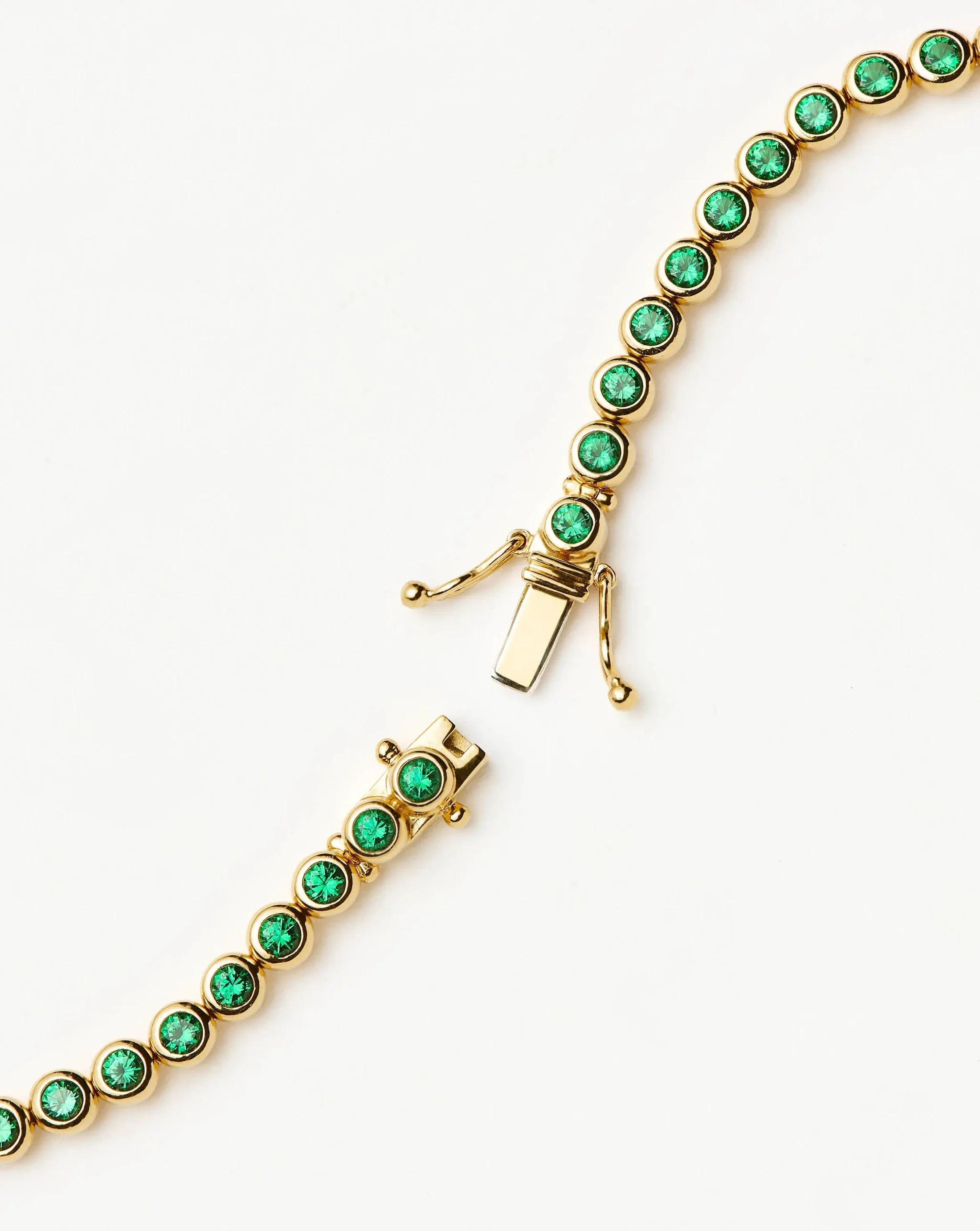 Platinum-Plated Silver Bracelet with Zircon Inlay